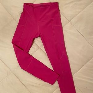 Hot pink workout pant